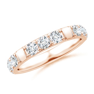 3.1mm GVS2 Diamond Stackable Wedding Ring in 18K Rose Gold