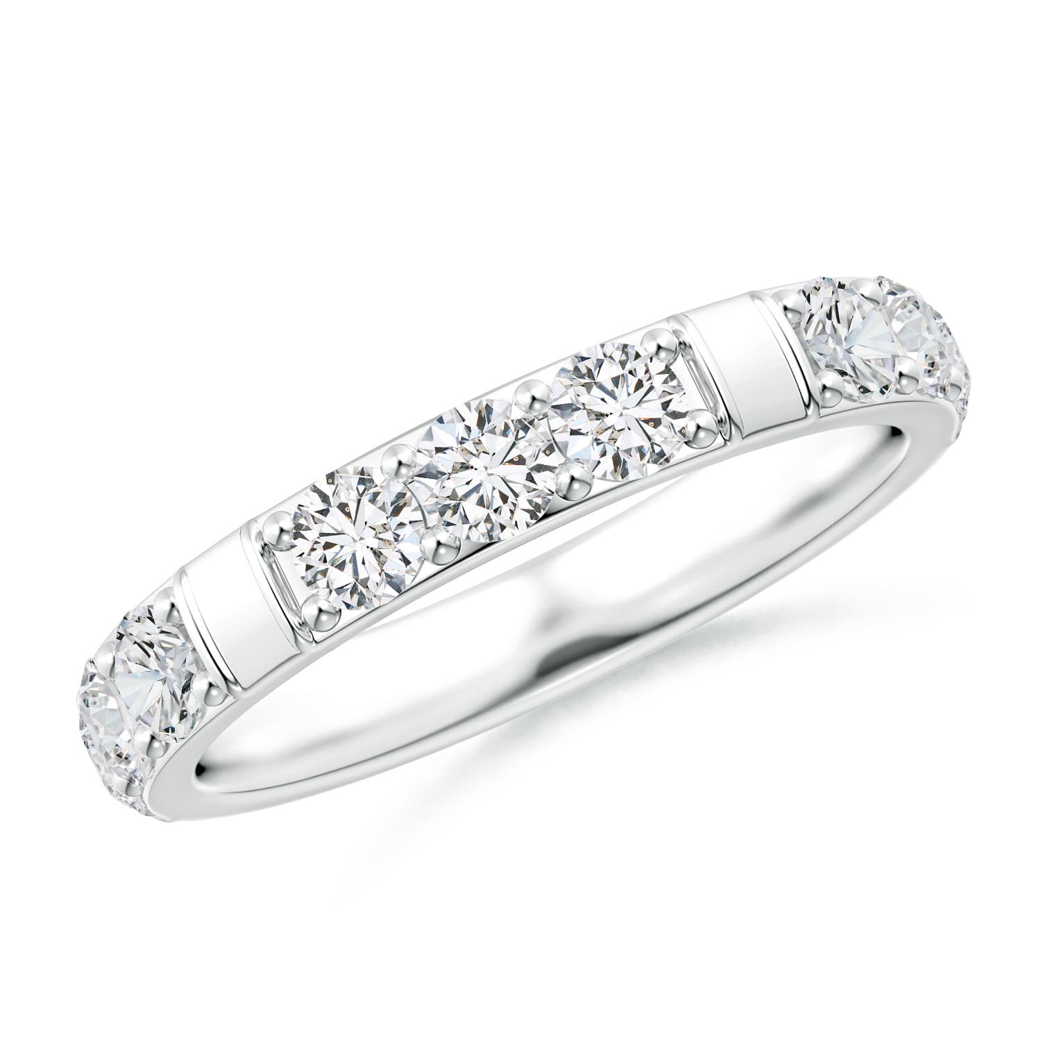 3.1mm HSI2 Diamond Stackable Wedding Ring in P950 Platinum