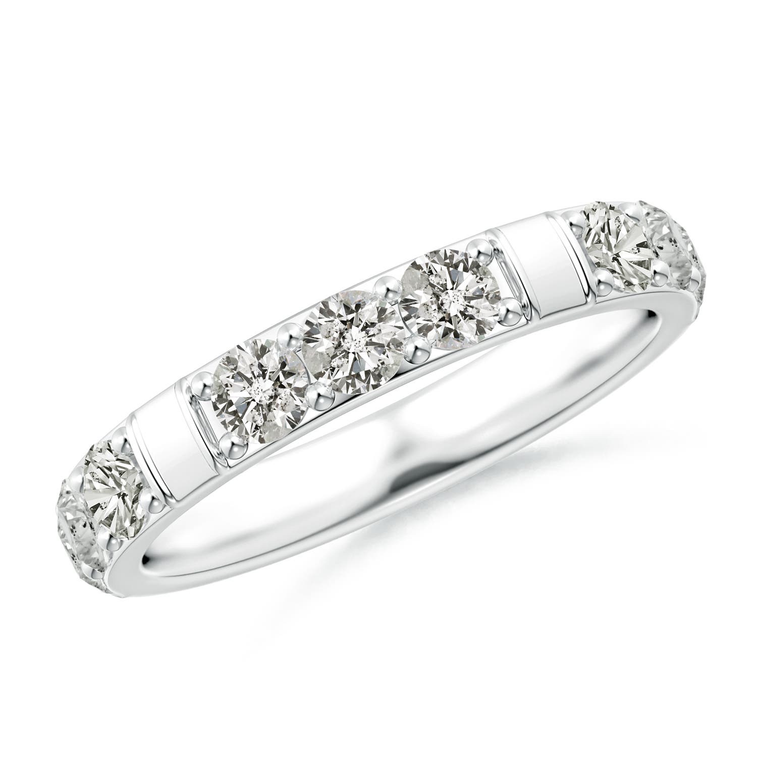 3.1mm KI3 Diamond Stackable Wedding Ring in 18CT White Gold