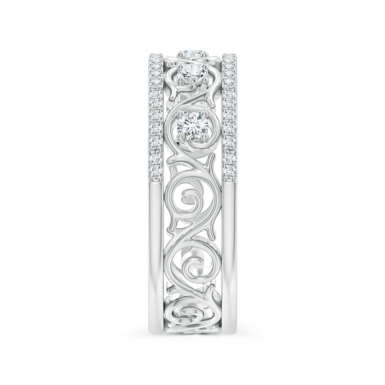 F-G, VS / 0.61 CT / 14 KT White Gold