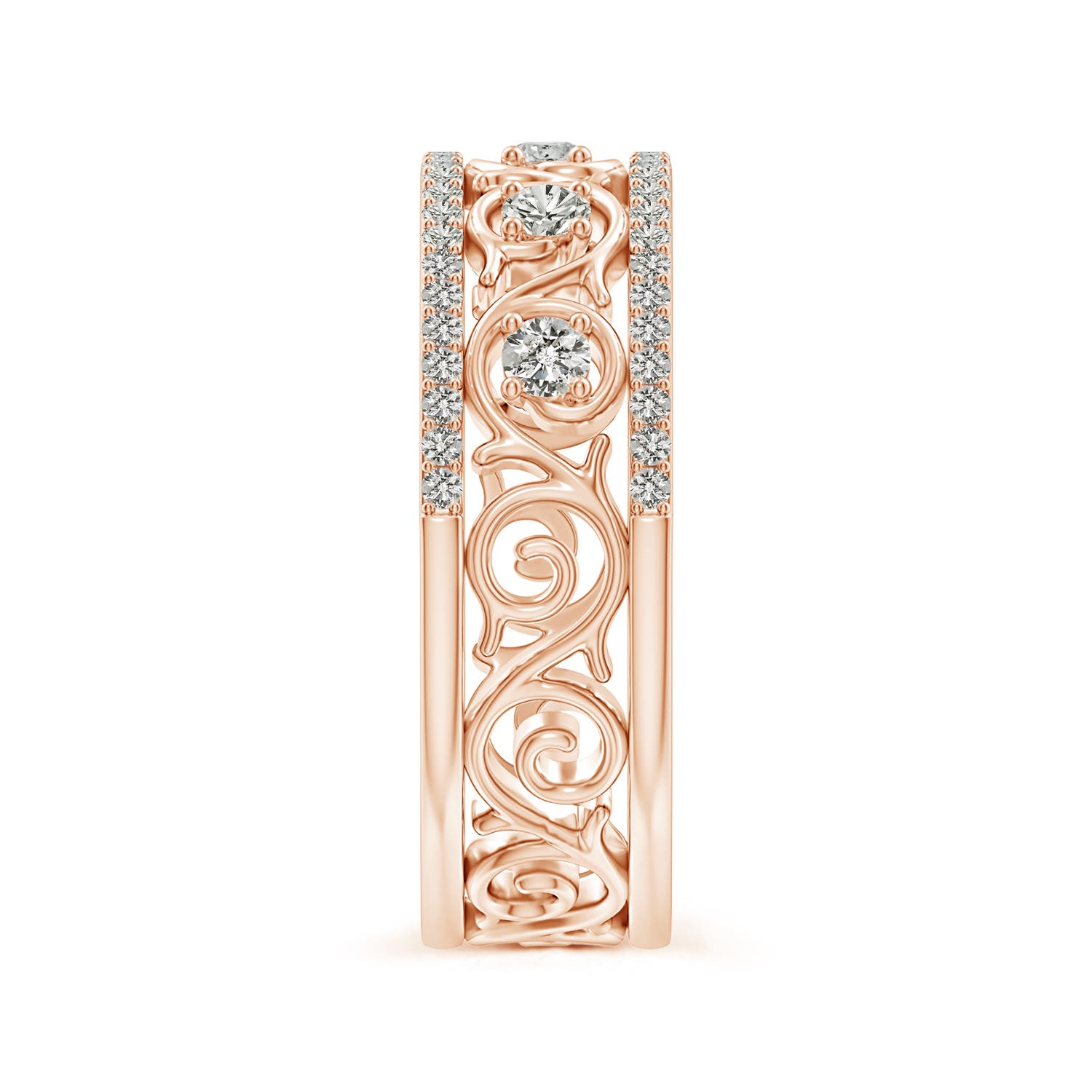 K, I3 / 0.61 CT / 14 KT Rose Gold