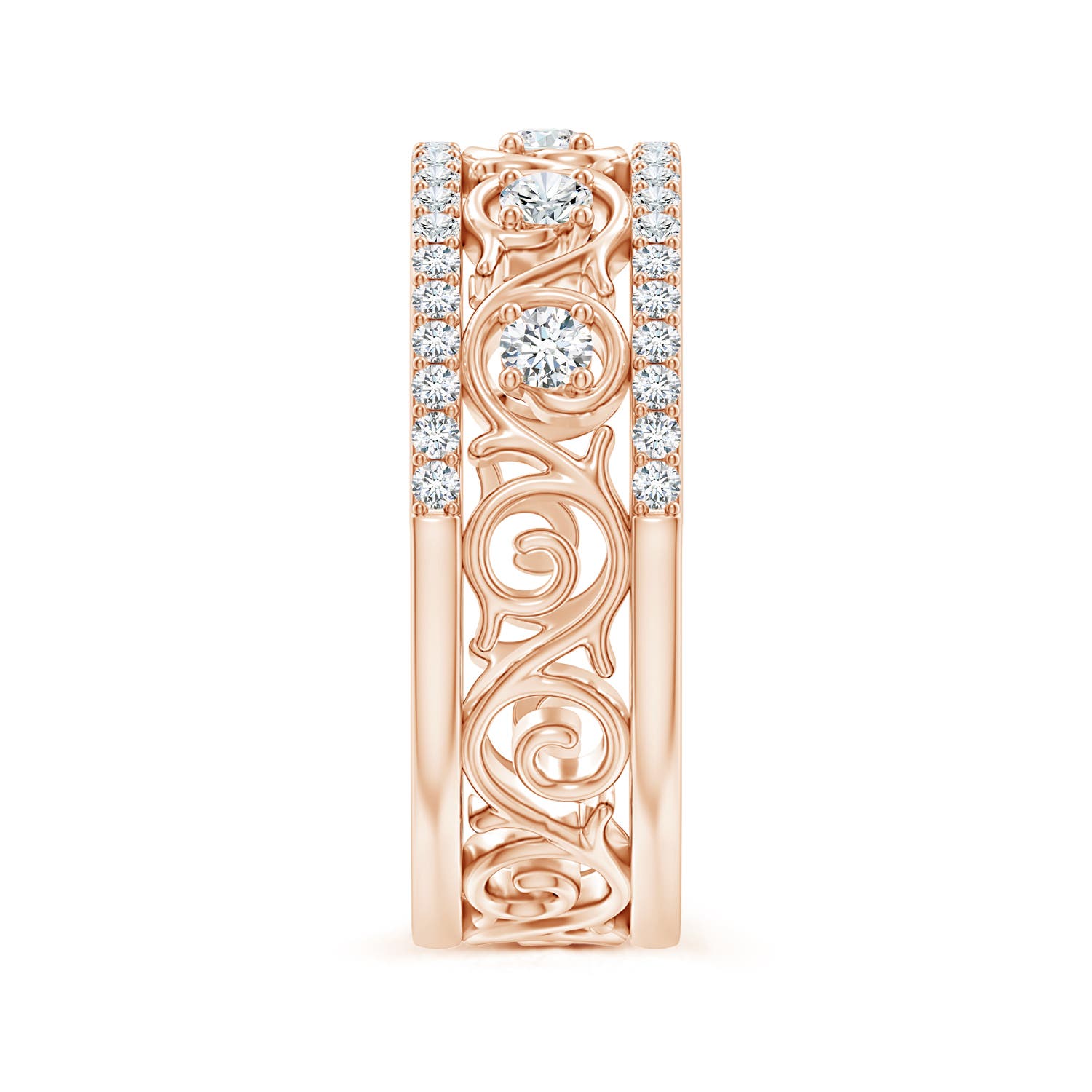 G, VS2 / 0.39 CT / 14 KT Rose Gold