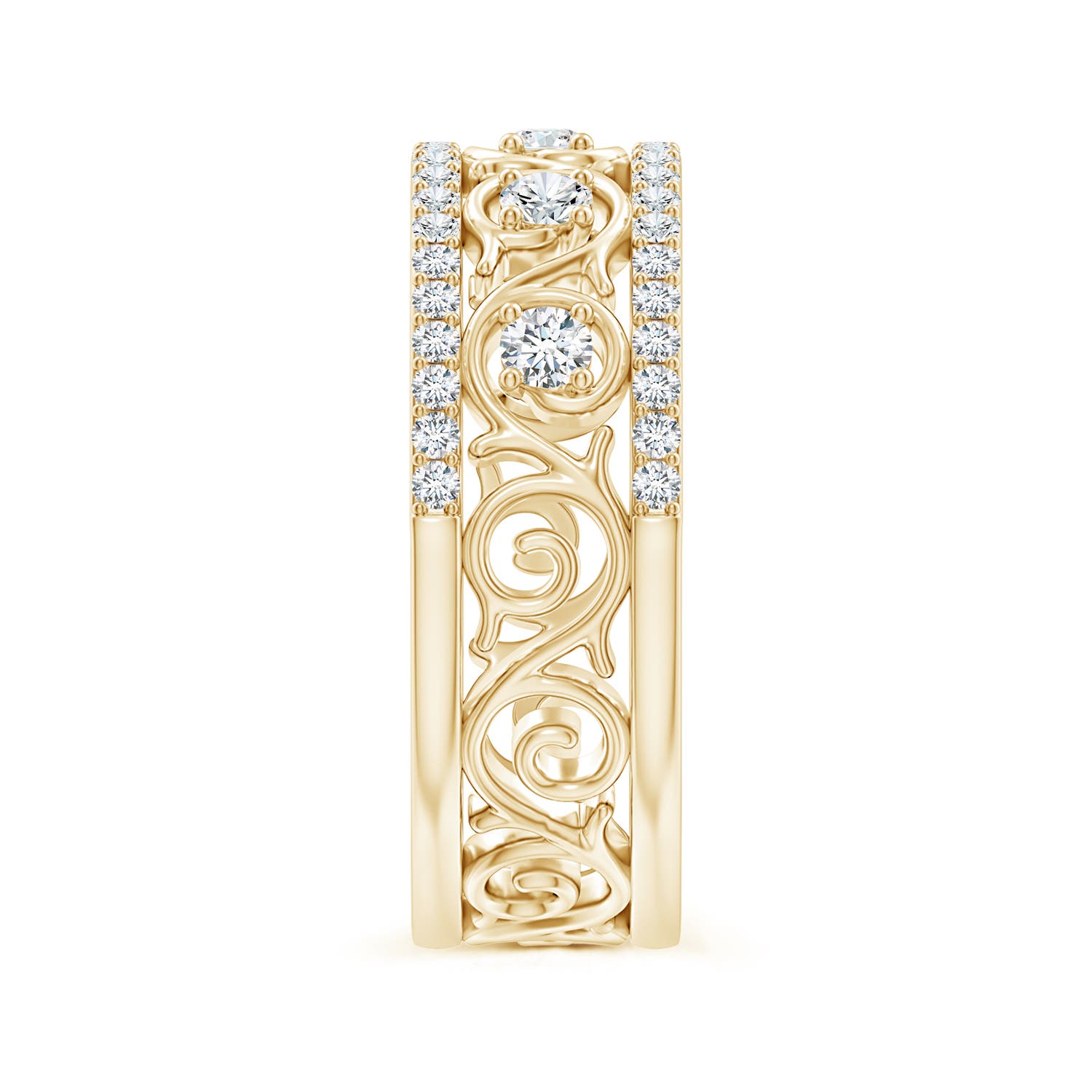 G, VS2 / 0.39 CT / 14 KT Yellow Gold