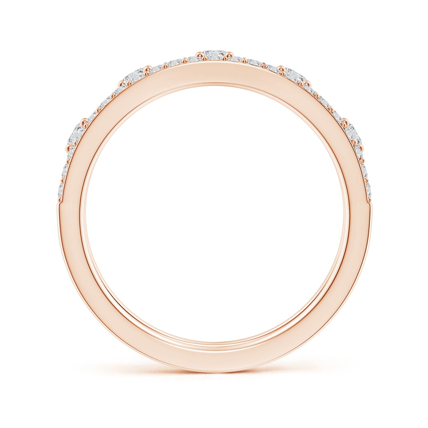 H, SI2 / 0.39 CT / 14 KT Rose Gold