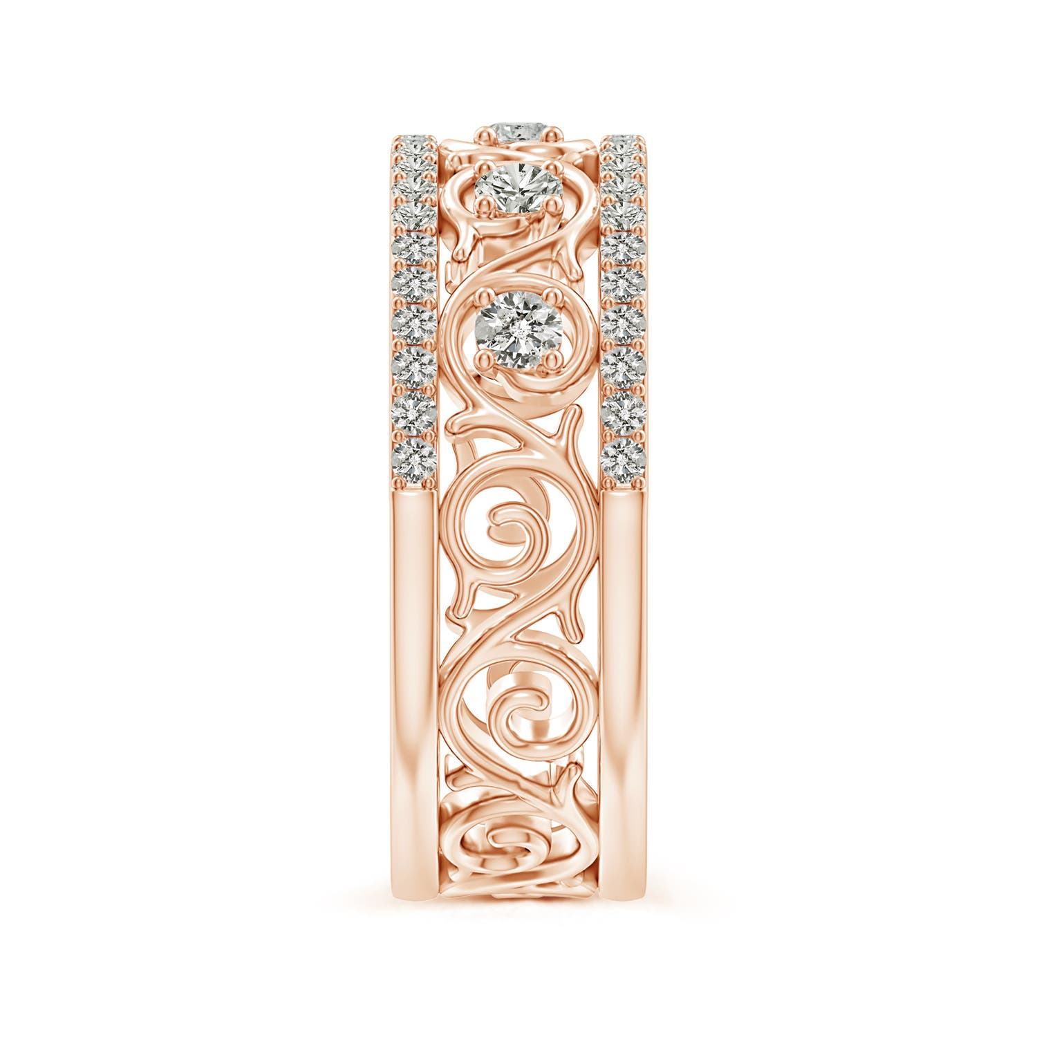 K, I3 / 0.39 CT / 14 KT Rose Gold