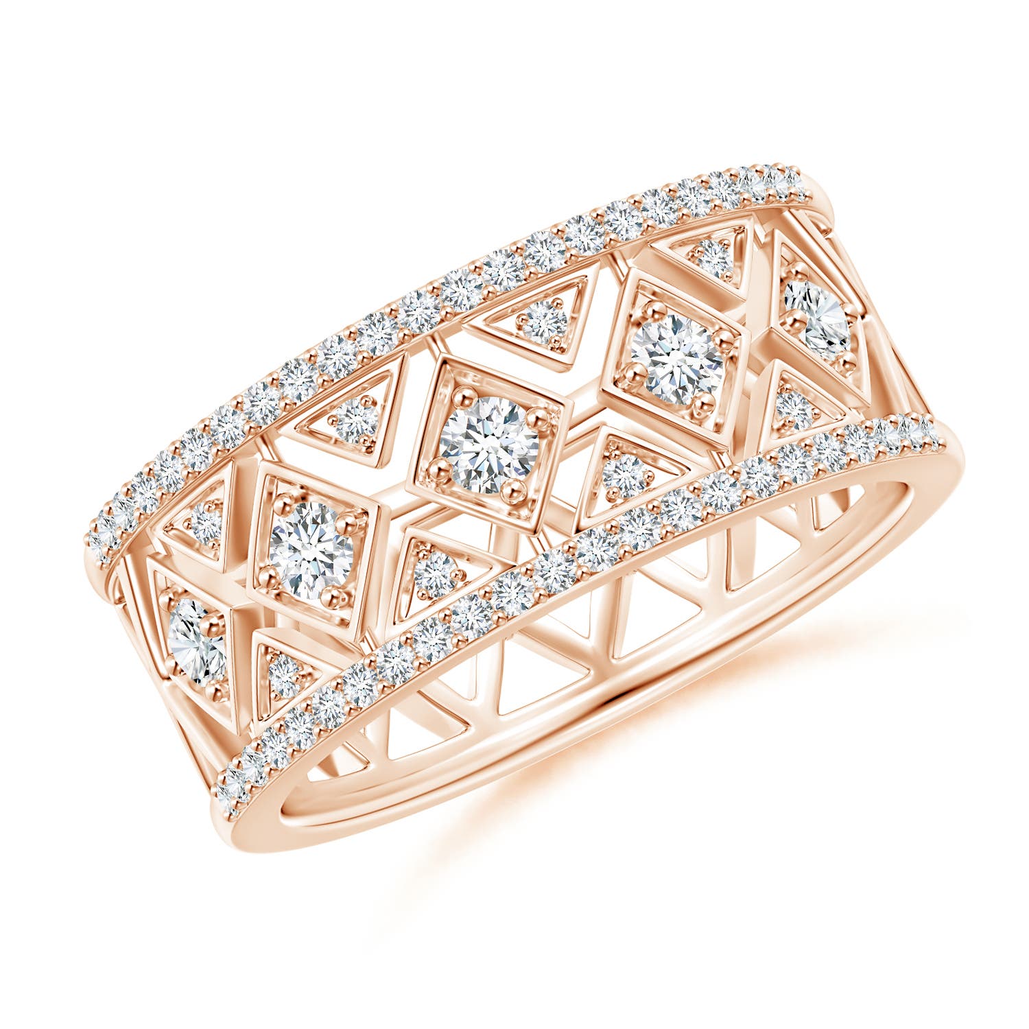 G, VS2 / 0.49 CT / 14 KT Rose Gold