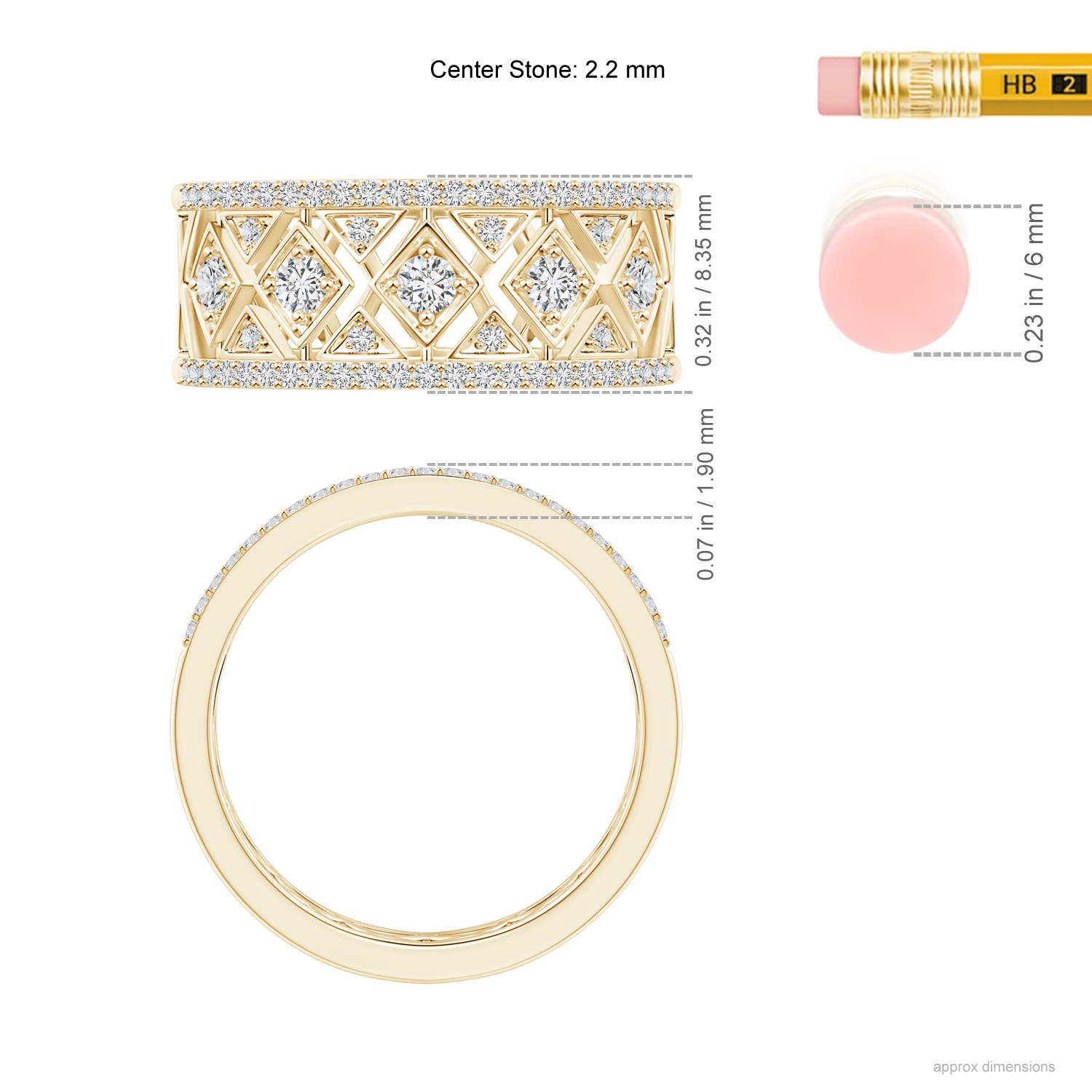 H, SI2 / 0.49 CT / 14 KT Yellow Gold