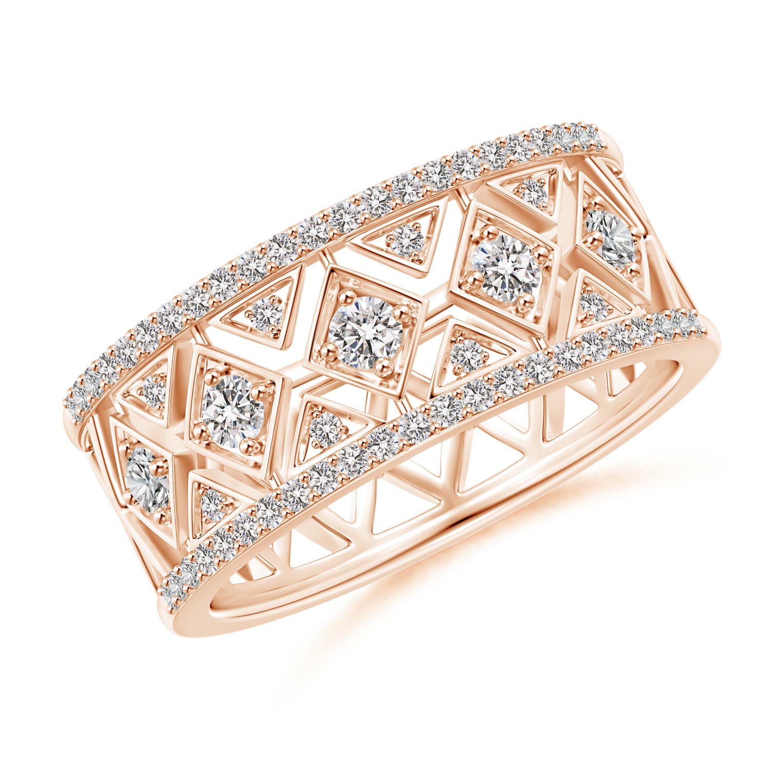 I-J, I1-I2 / 0.49 CT / 14 KT Rose Gold