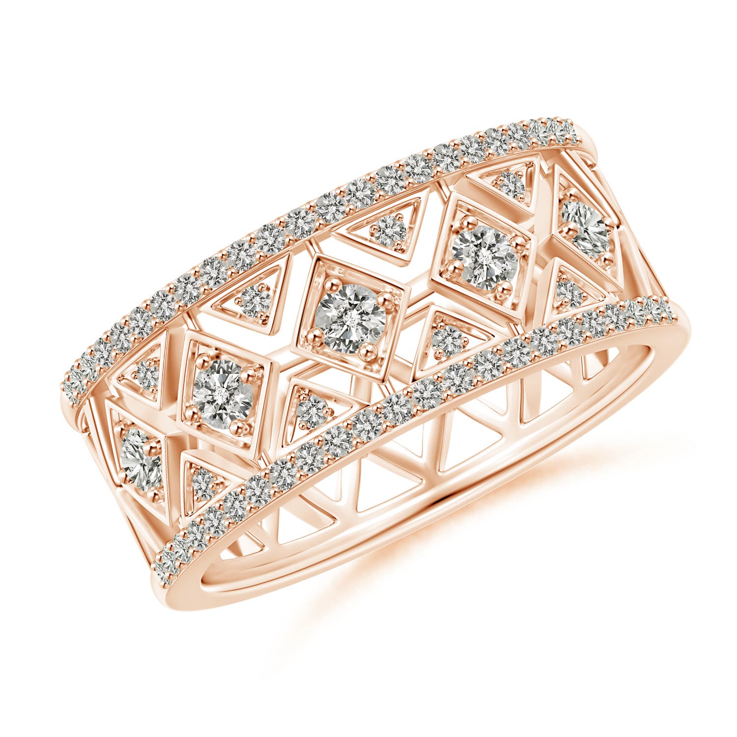 K, I3 / 0.49 CT / 14 KT Rose Gold