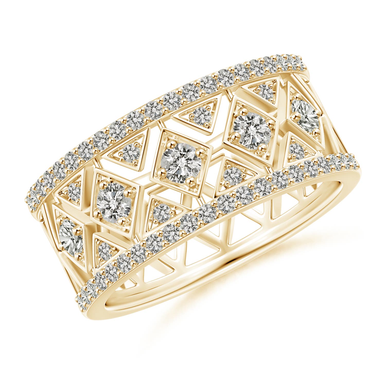 K, I3 / 0.75 CT / 14 KT Yellow Gold