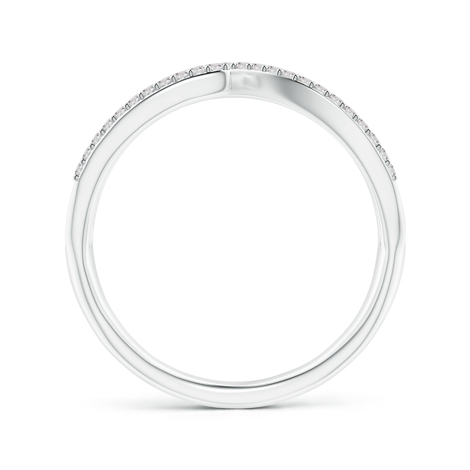 0.9mm IJI1I2 Criss-Cross Diamond Wrap Ring in White Gold side-1