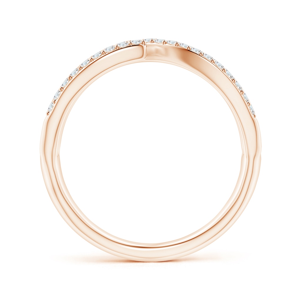 1.15mm GVS2 Criss-Cross Diamond Wrap Ring in Rose Gold Side-1