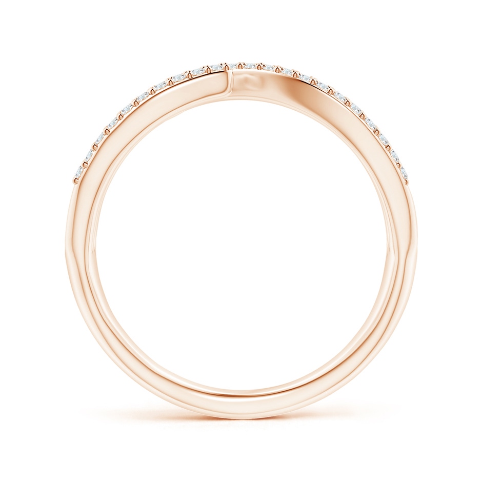 1mm GVS2 Criss-Cross Diamond Wrap Ring in Rose Gold side-1