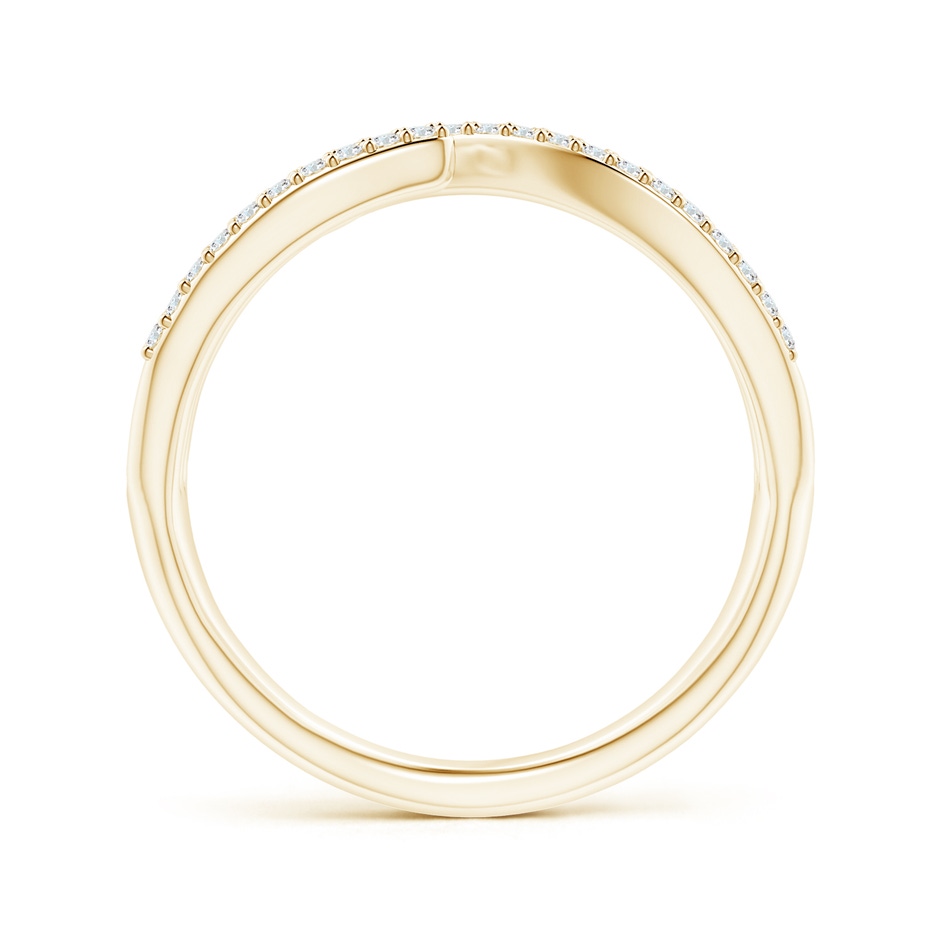 1mm GVS2 Criss-Cross Diamond Wrap Ring in Yellow Gold side-1