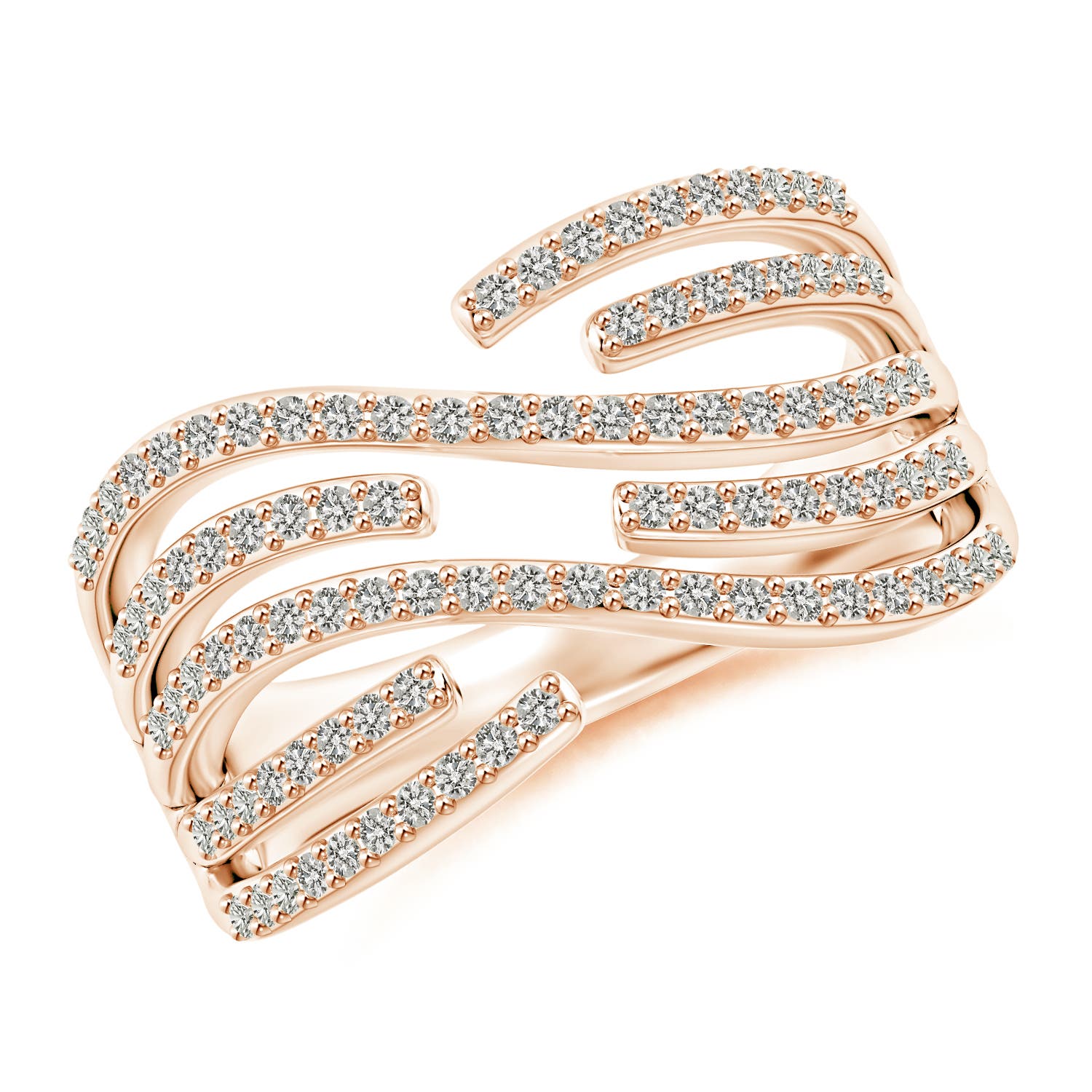 K, I3 / 0.49 CT / 14 KT Rose Gold