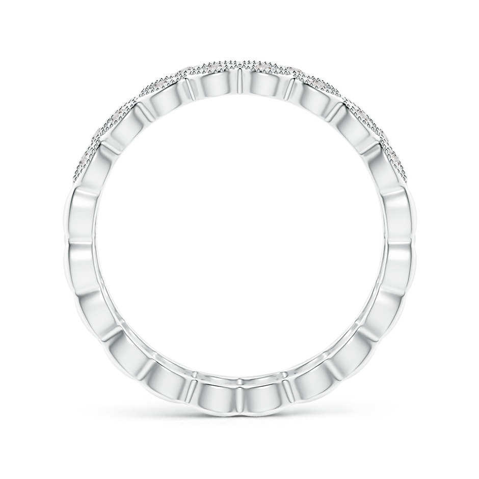 1.5mm IJI1I2 Art Deco Inspired Filigree Diamond Wedding Band in P950 Platinum side-1