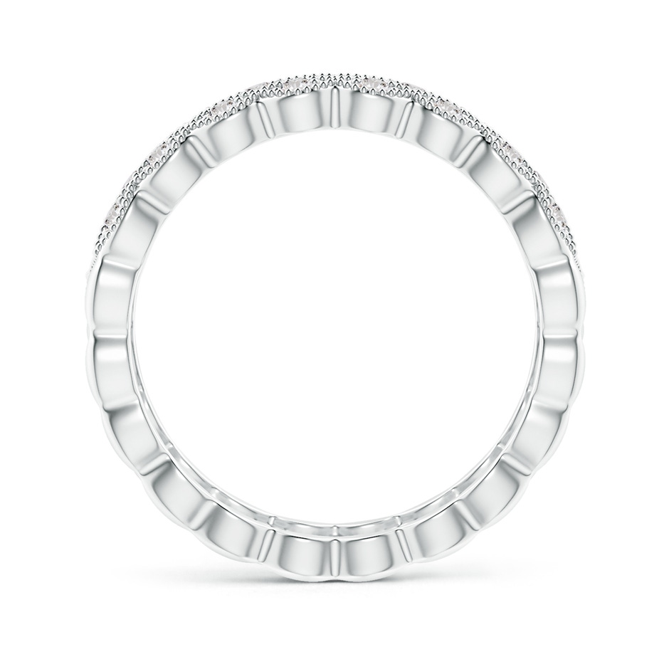 1.9mm IJI1I2 Art Deco Inspired Filigree Diamond Wedding Band in White Gold side-1