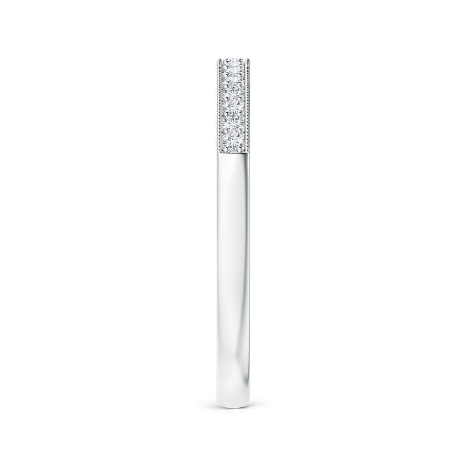 1.2mm GVS2 Stackable Diamond Wedding Band with Milgrain in P950 Platinum side-2
