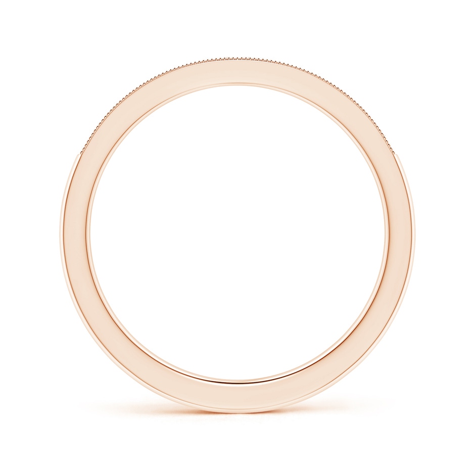 1.2mm GVS2 Stackable Diamond Wedding Band with Milgrain in Rose Gold side-1