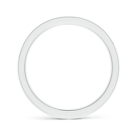 1.2mm GVS2 Stackable Diamond Wedding Band with Milgrain in White Gold