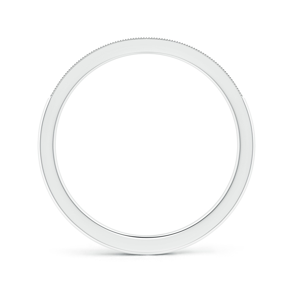 1mm GVS2 Stackable Diamond Wedding Band with Milgrain in P950 Platinum side-1