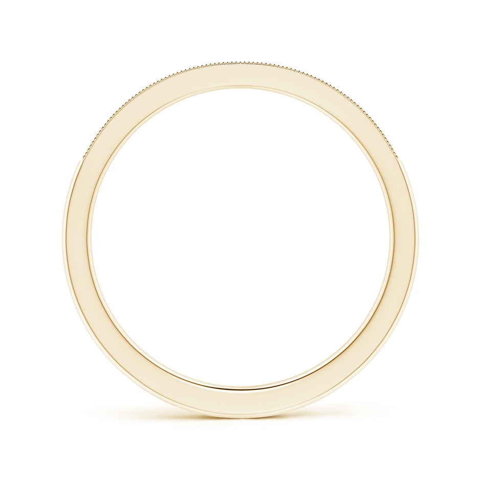 1mm GVS2 Stackable Diamond Wedding Band with Milgrain in Yellow Gold side-1