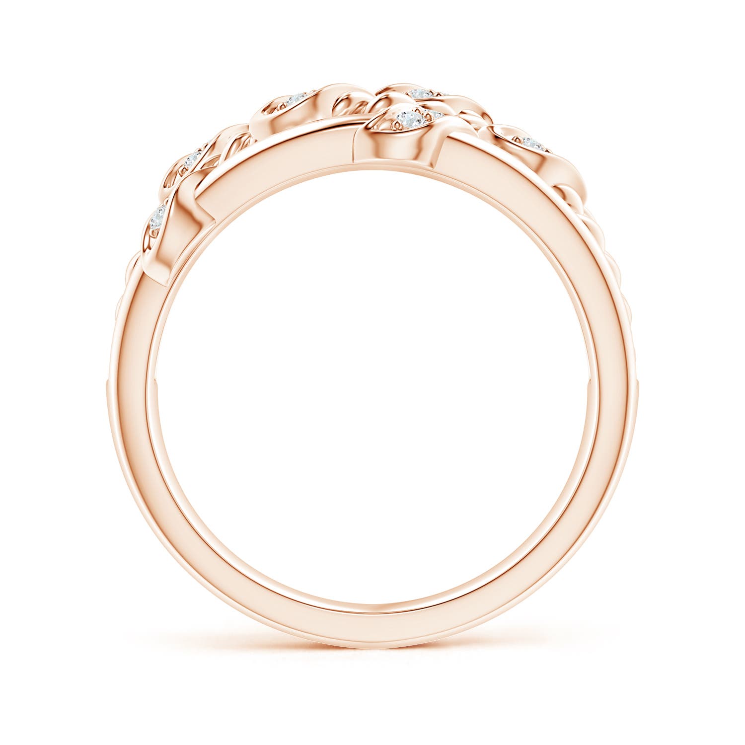 G, VS2 / 0.13 CT / 14 KT Rose Gold