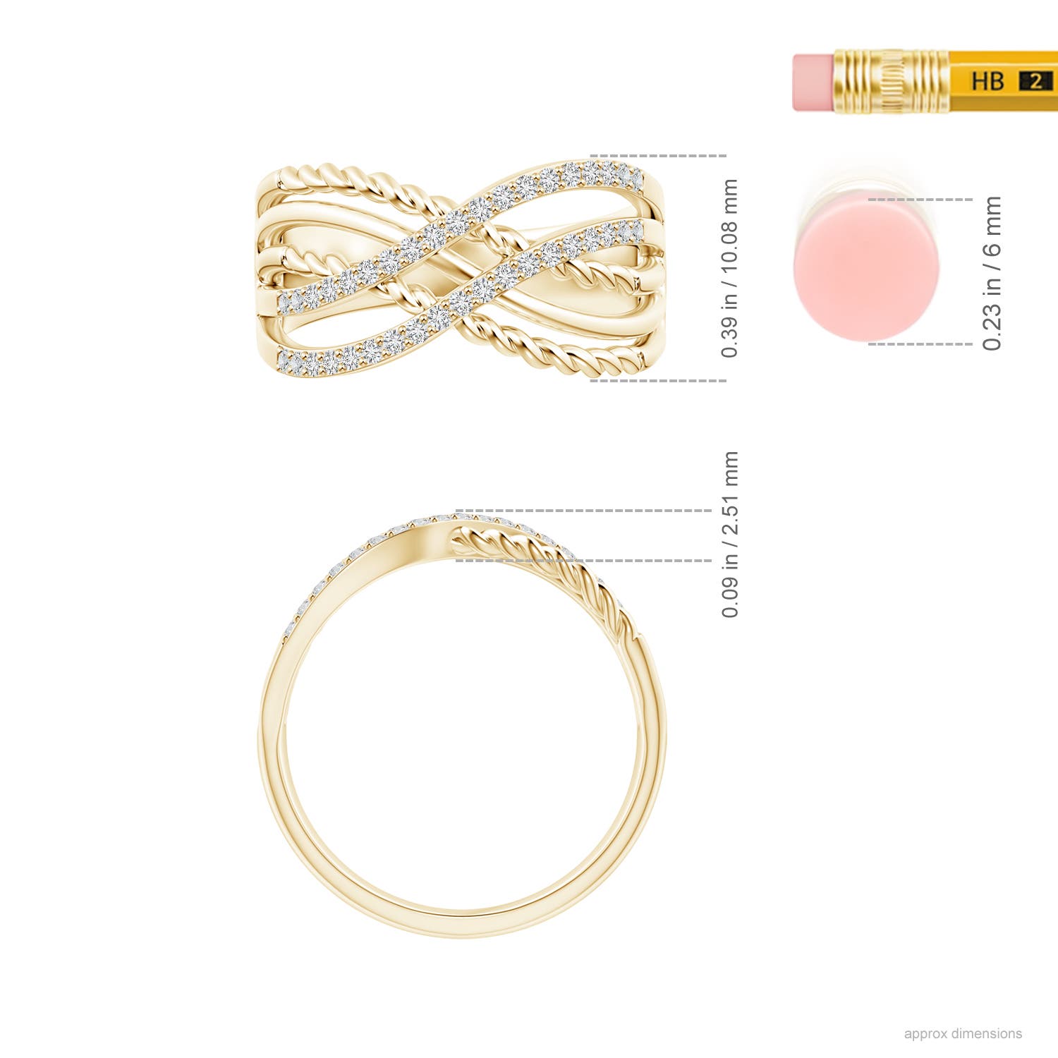 H, SI2 / 0.27 CT / 14 KT Yellow Gold