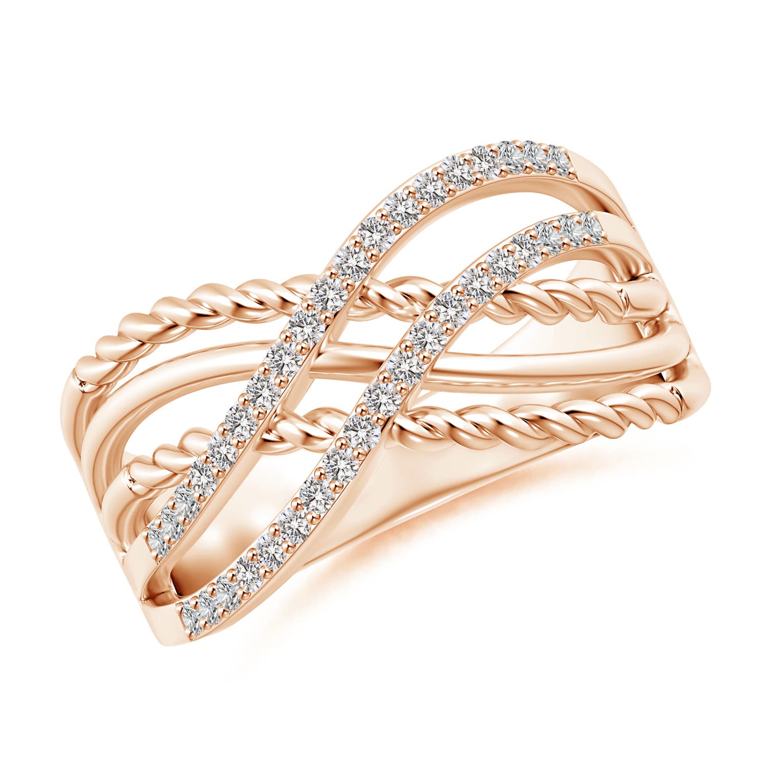 I-J, I1-I2 / 0.27 CT / 14 KT Rose Gold