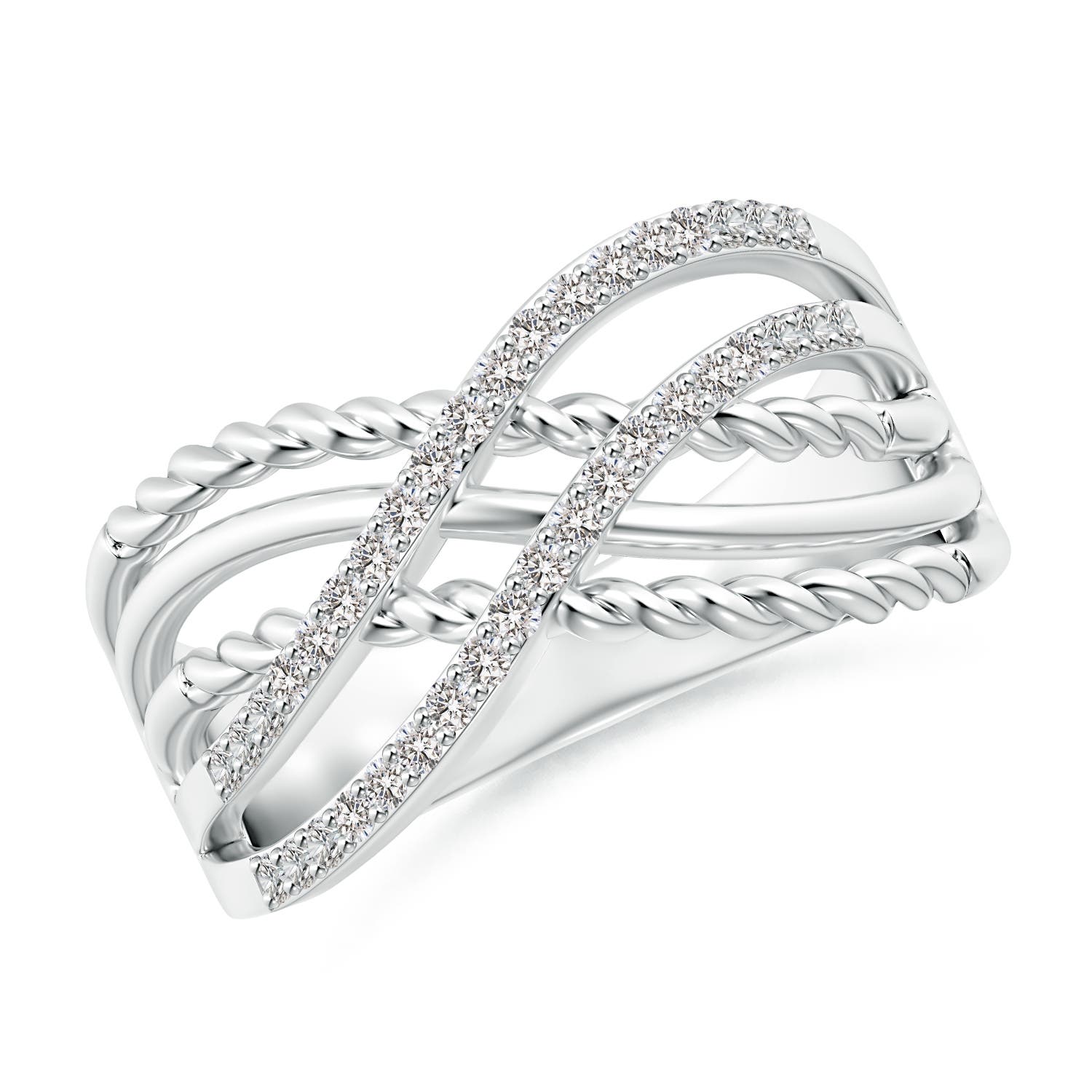 I-J, I1-I2 / 0.27 CT / 14 KT White Gold