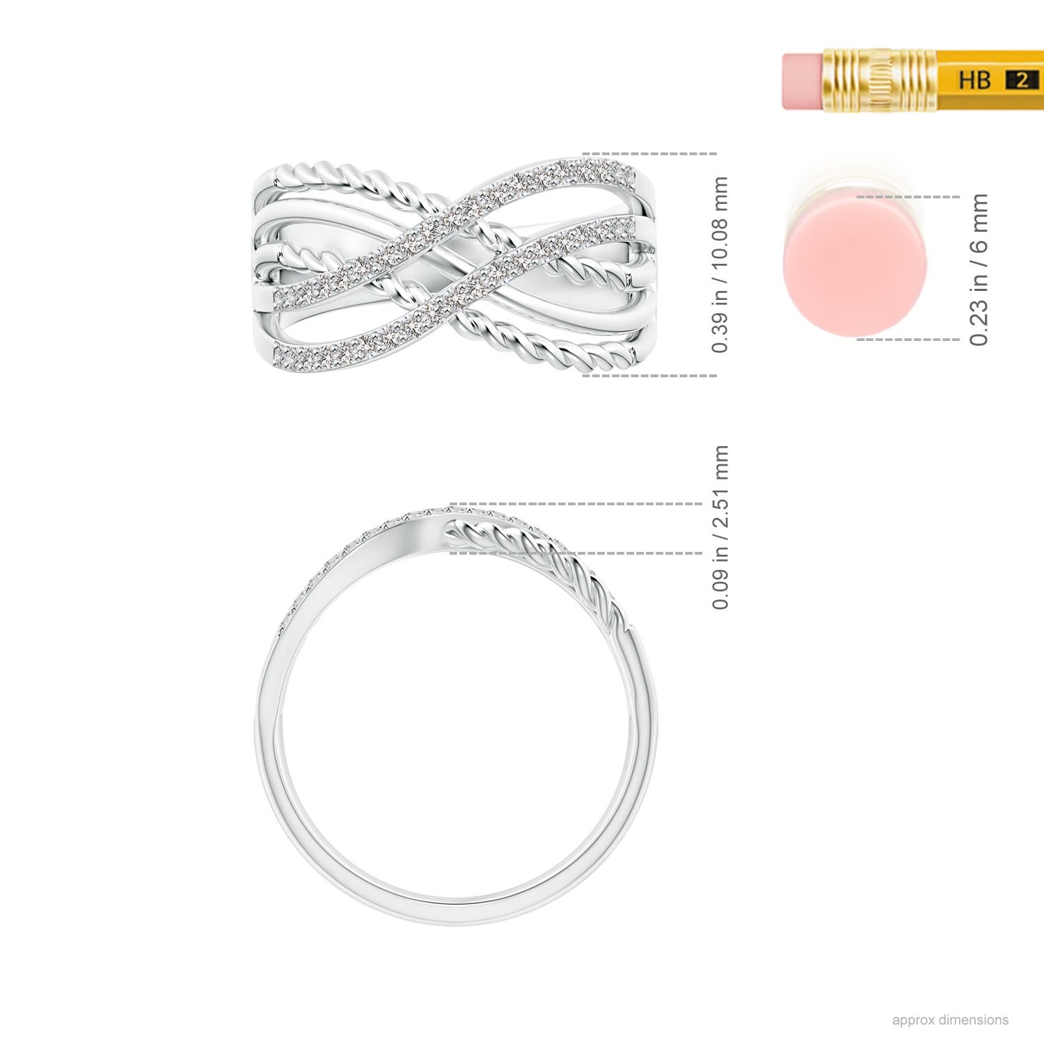 I-J, I1-I2 / 0.27 CT / 14 KT White Gold