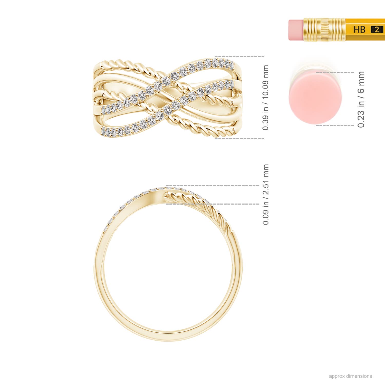 I-J, I1-I2 / 0.27 CT / 14 KT Yellow Gold