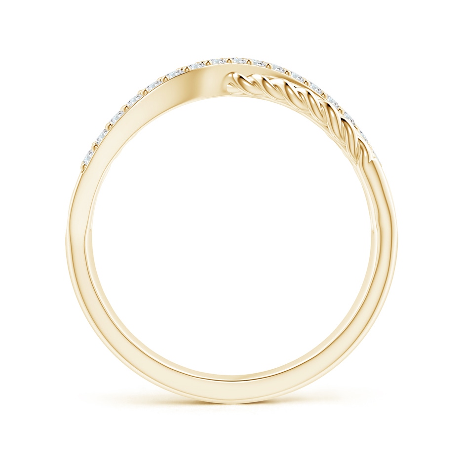 1.3mm GVS2 Prong-Set Diamond Twisted Rope Wrap Ring in Yellow Gold side-1