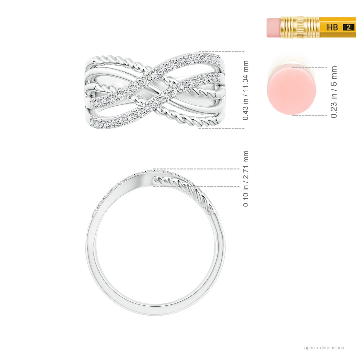 H, SI2 / 0.34 CT / 14 KT White Gold