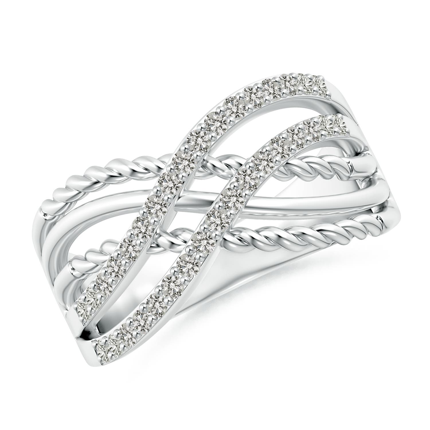 K, I3 / 0.34 CT / 14 KT White Gold