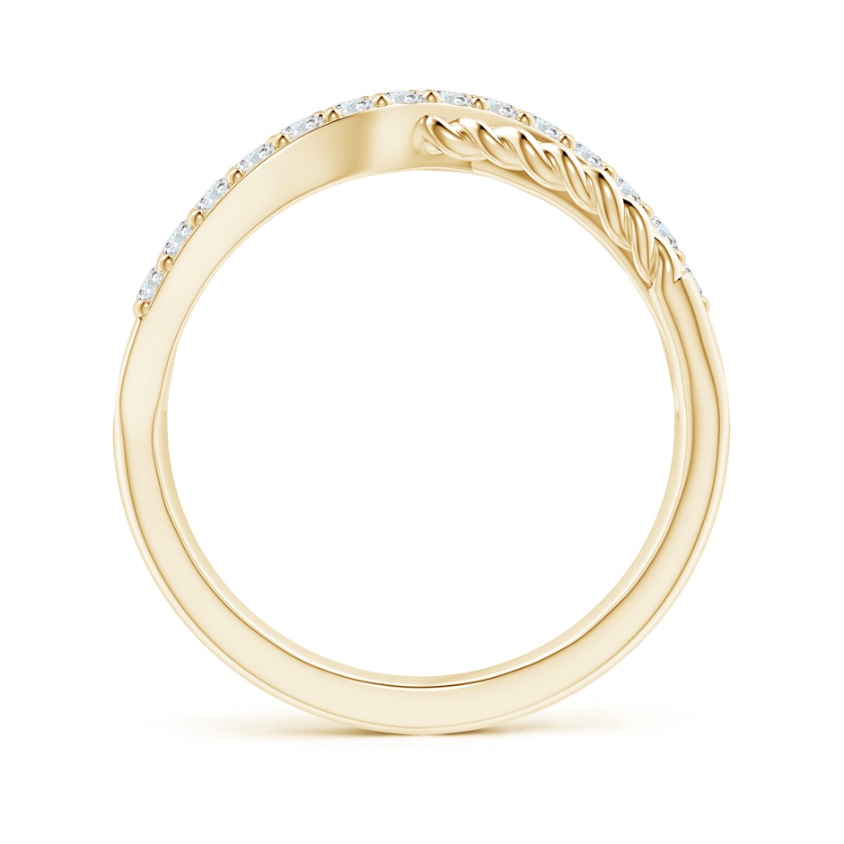 1.6mm GVS2 Prong-Set Diamond Twisted Rope Wrap Ring in Yellow Gold side-1