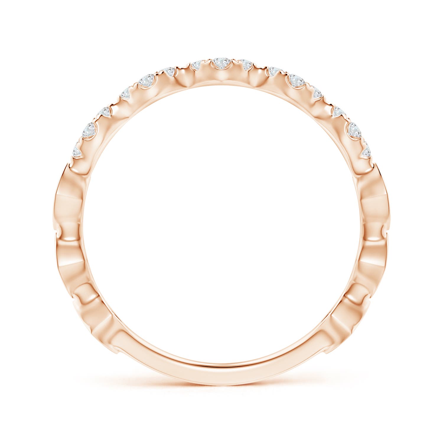 G, VS2 / 0.14 CT / 14 KT Rose Gold