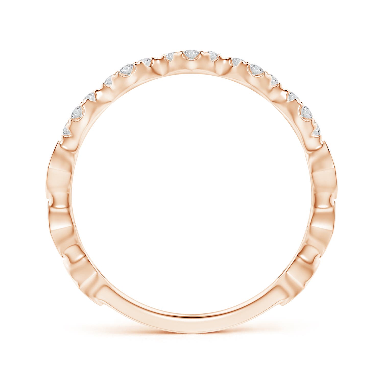 H, SI2 / 0.14 CT / 14 KT Rose Gold