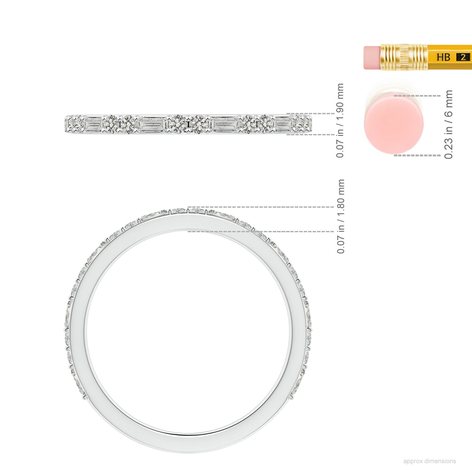 K, I3 / 0.57 CT / 14 KT White Gold