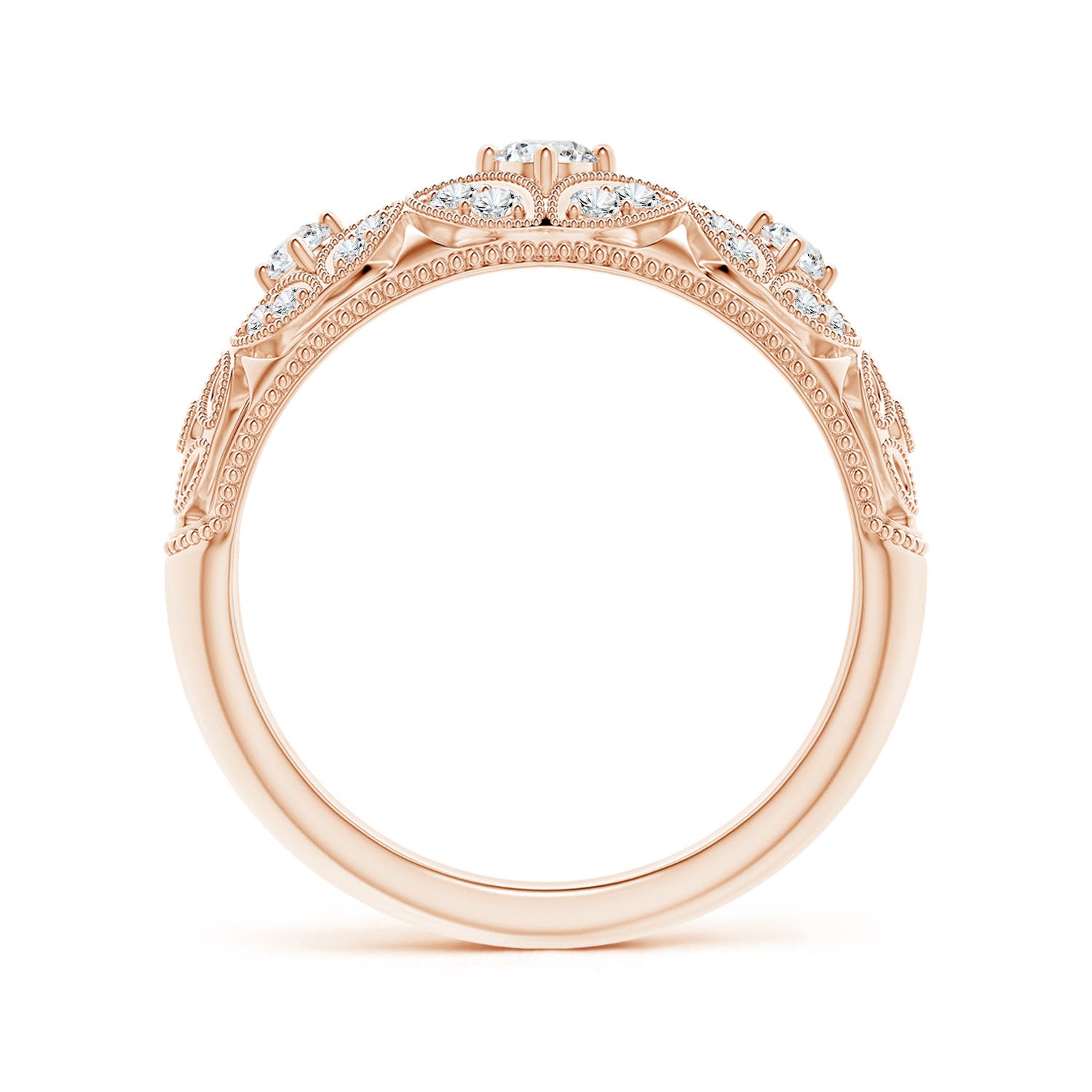 G, VS2 / 0.33 CT / 14 KT Rose Gold