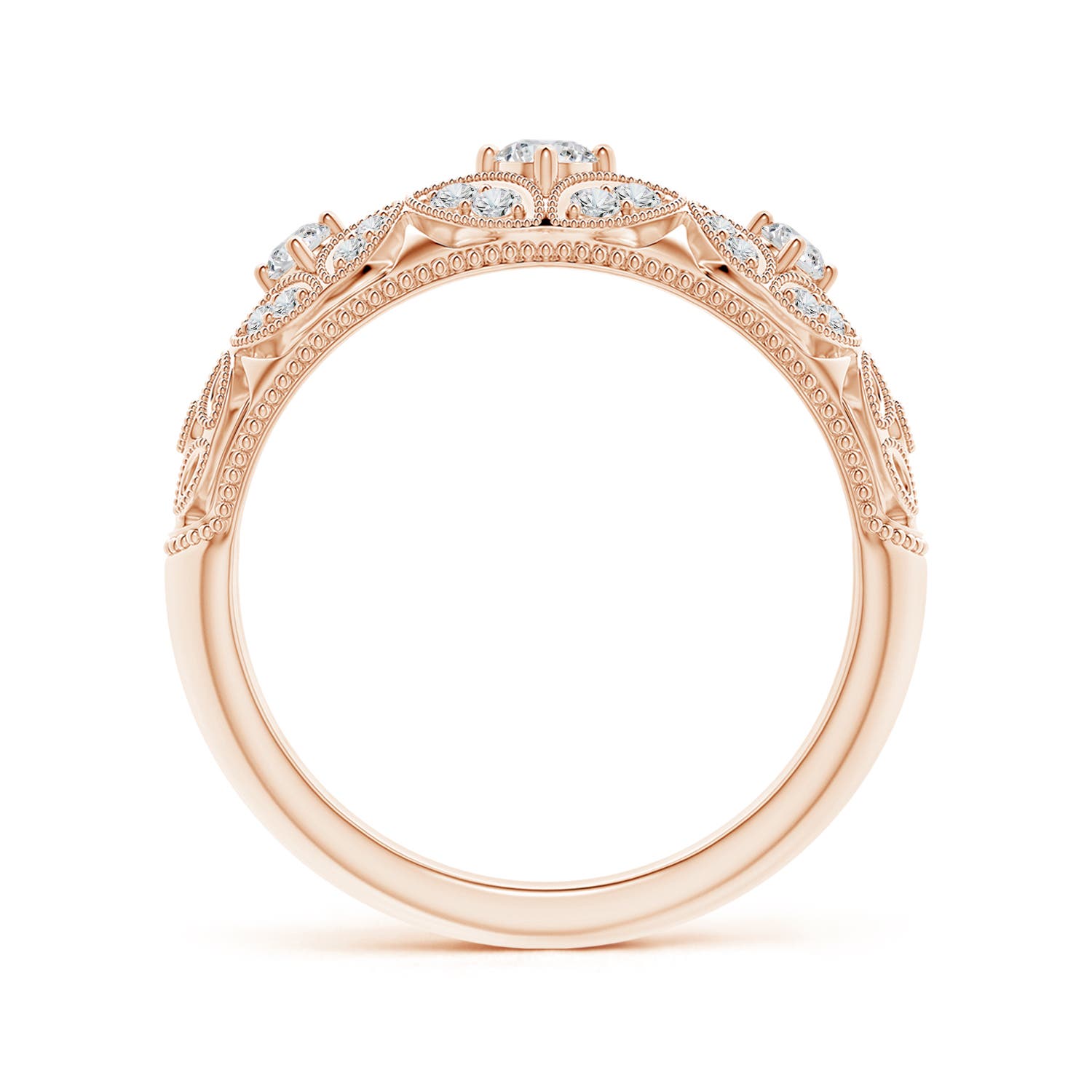 H, SI2 / 0.33 CT / 14 KT Rose Gold