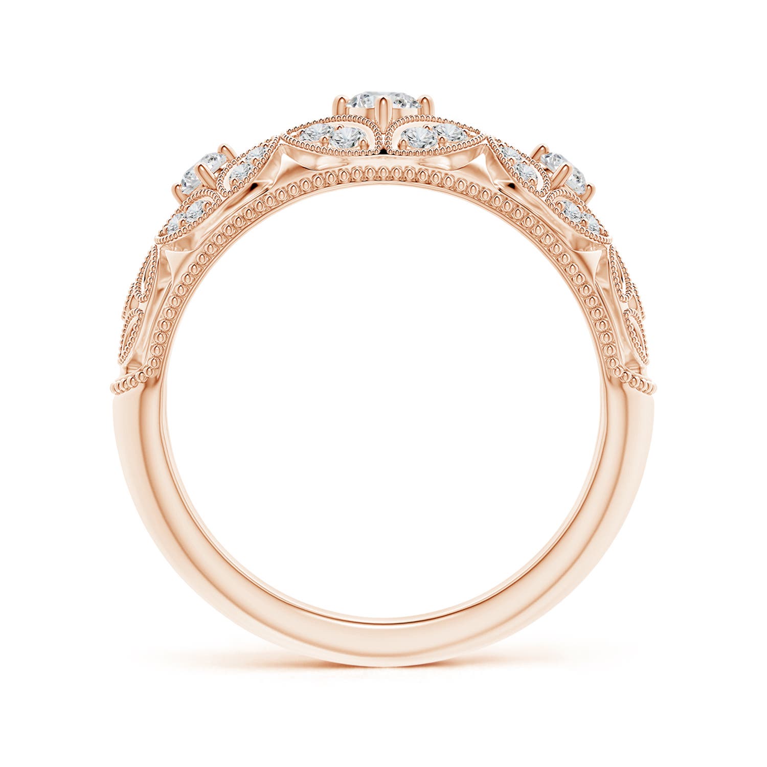 H, SI2 / 0.39 CT / 14 KT Rose Gold