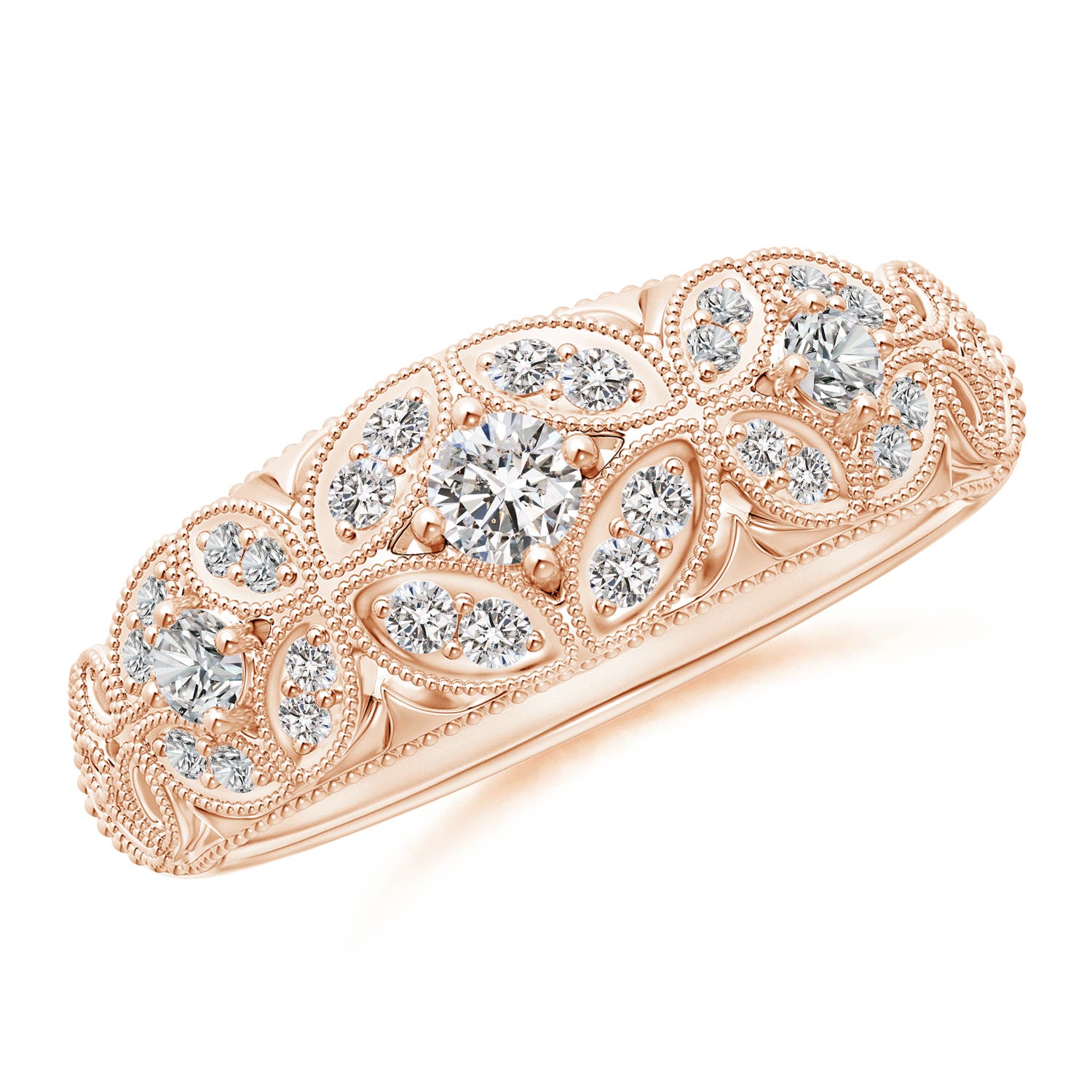 I-J, I1-I2 / 0.39 CT / 14 KT Rose Gold