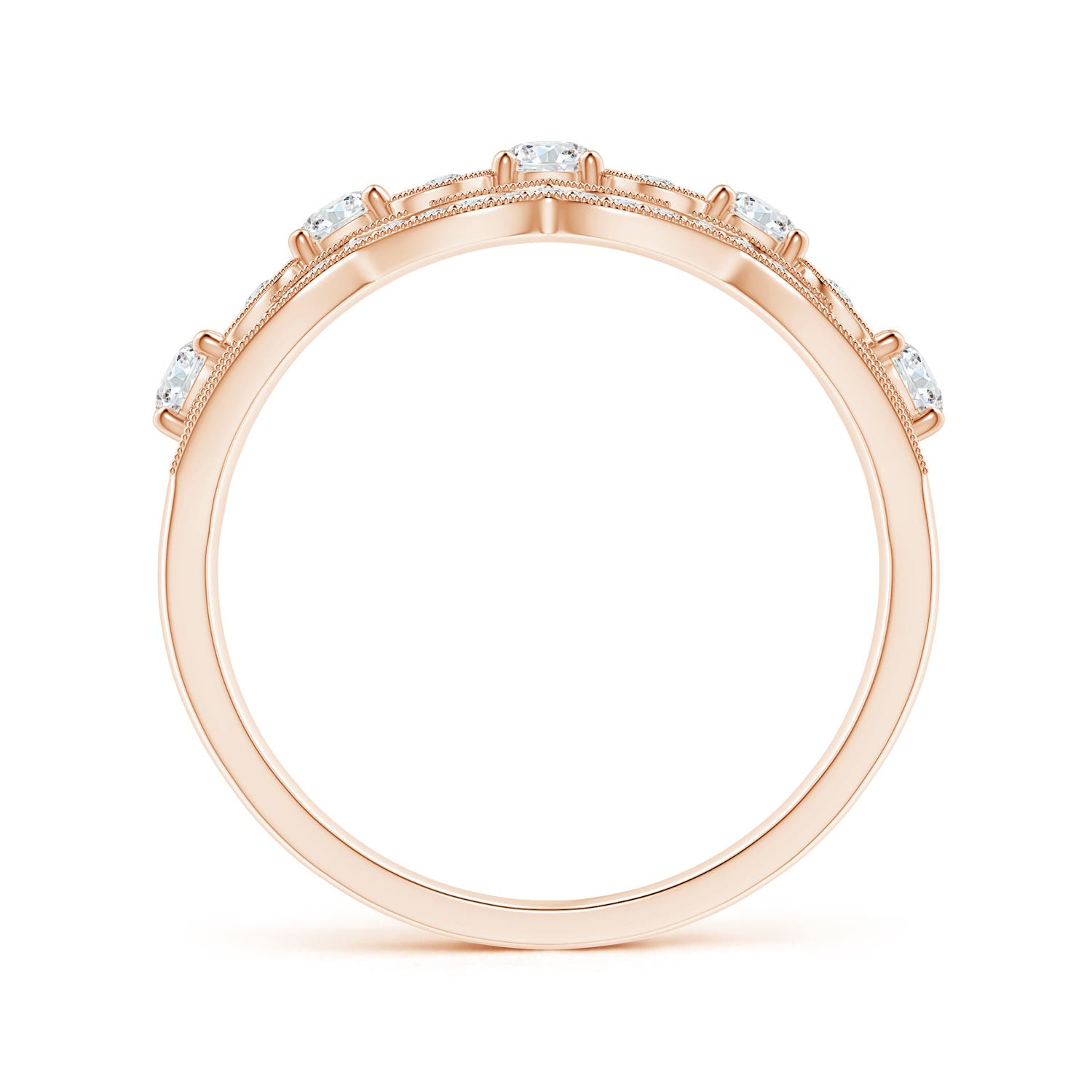 F-G, VS / 0.76 CT / 14 KT Rose Gold