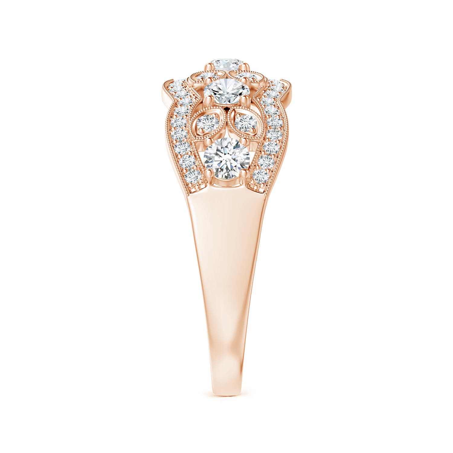 G, VS2 / 0.76 CT / 14 KT Rose Gold