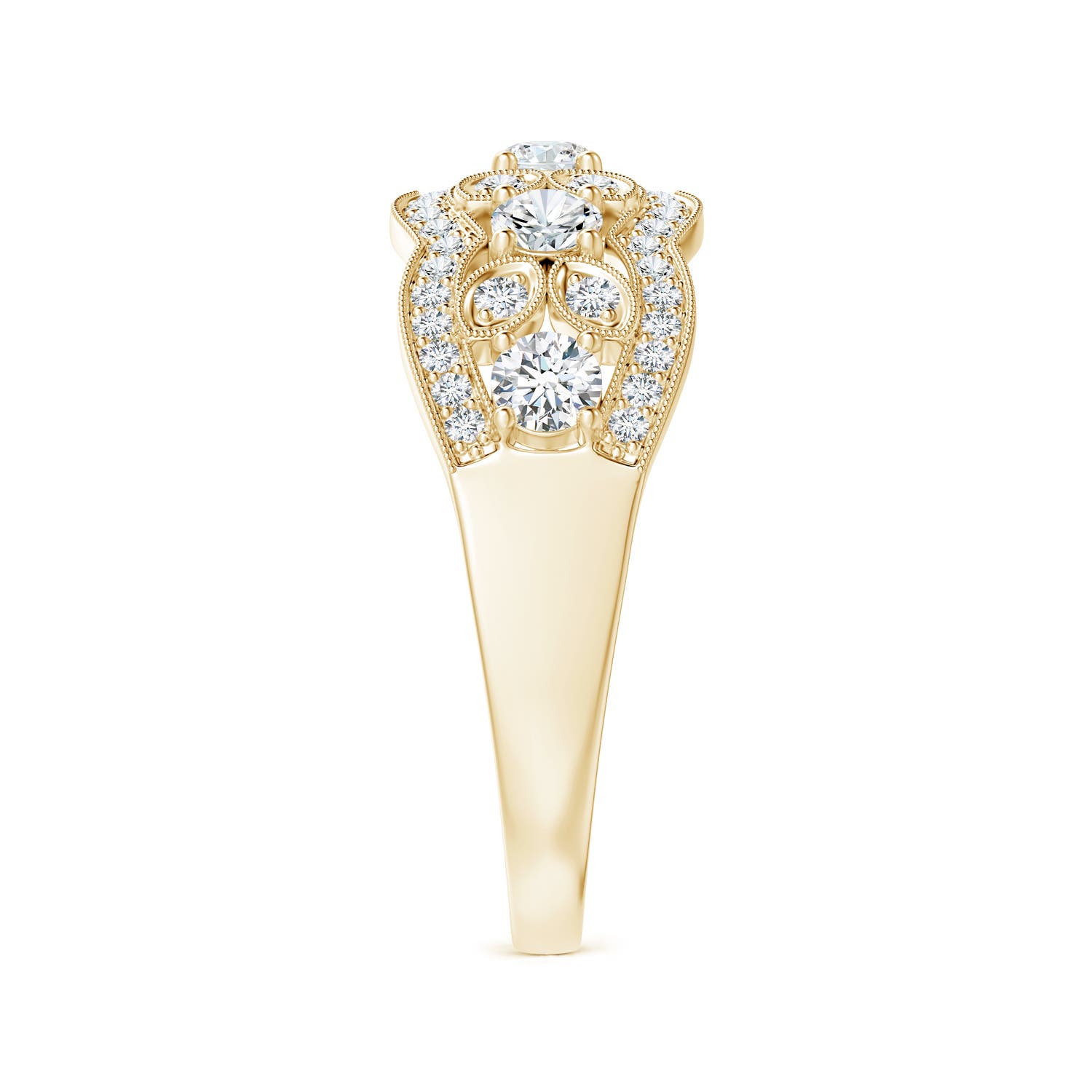 F-G, VS / 0.76 CT / 14 KT Yellow Gold