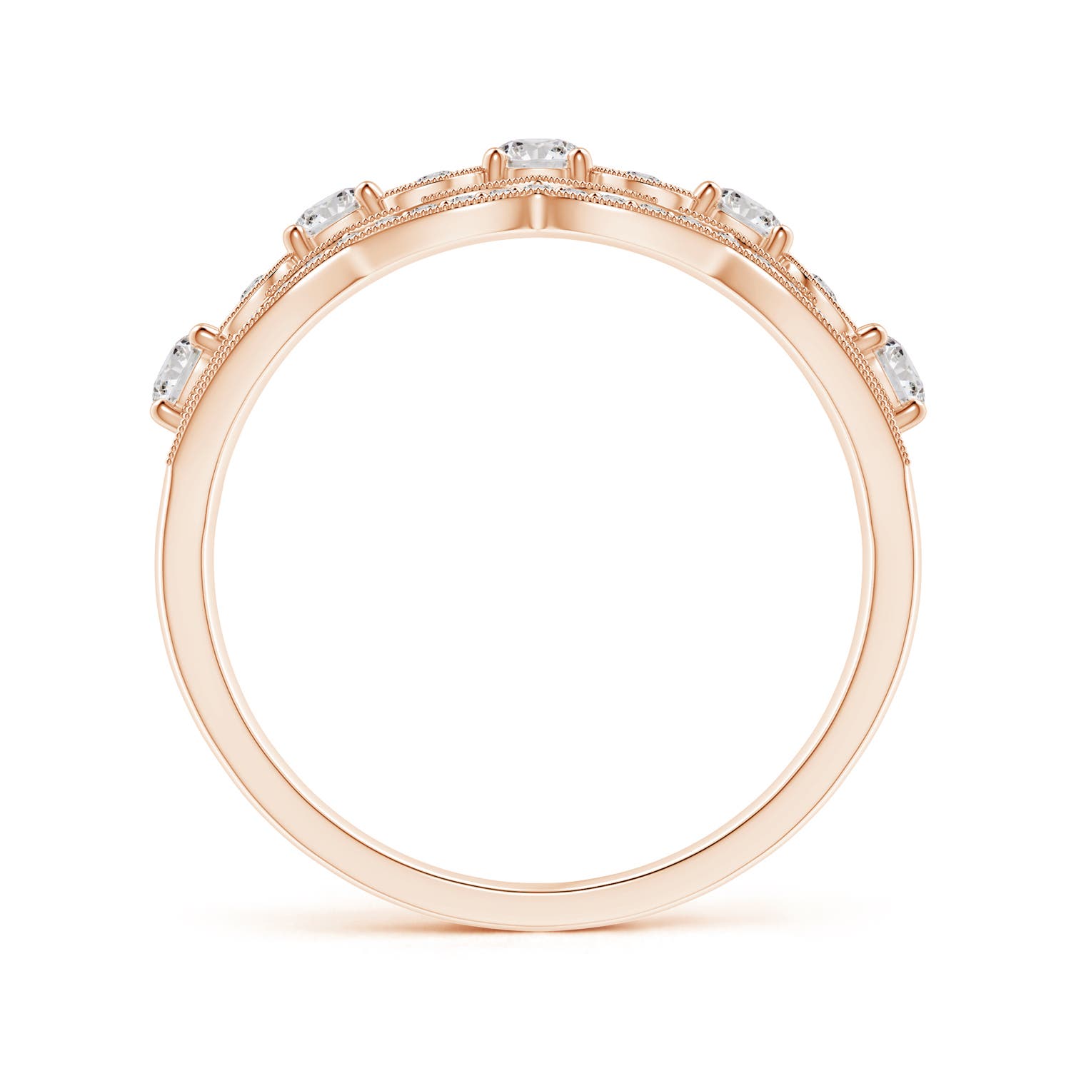 I-J, I1-I2 / 0.76 CT / 14 KT Rose Gold