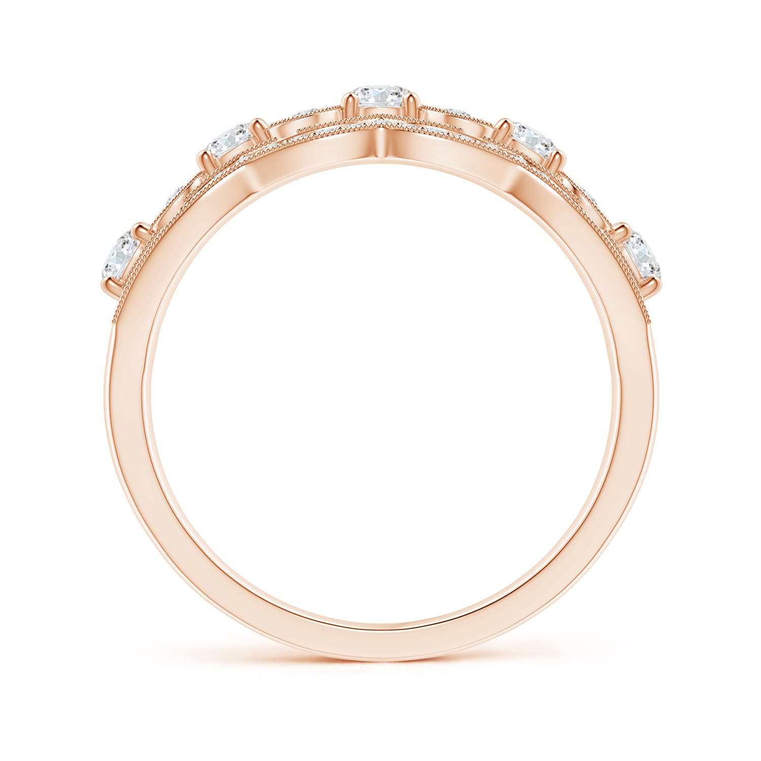 F-G, VS / 0.98 CT / 14 KT Rose Gold