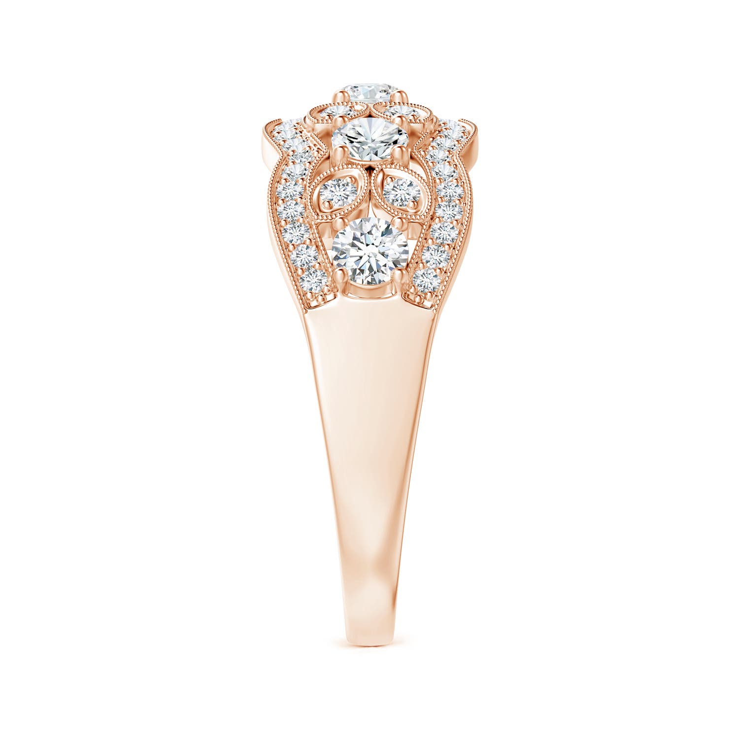 F-G, VS / 0.98 CT / 14 KT Rose Gold