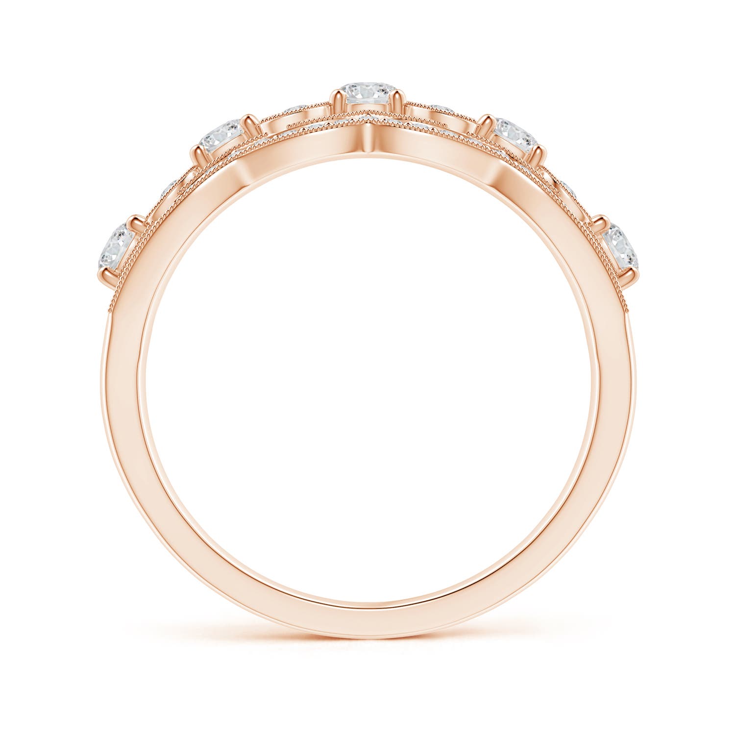 H, SI2 / 0.98 CT / 14 KT Rose Gold